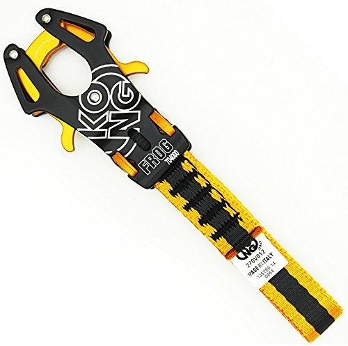 Kong. Frog. Richtungsverbinder. Automatischer Verschluss. Gurtband 120 mm. Karabinerhaken. Ideal zum Klettern, Bergsteigen, Seilarbeiten. Hergestellt in Italien. Cert: EN 12275, EN 362/A/T. Gewicht 75