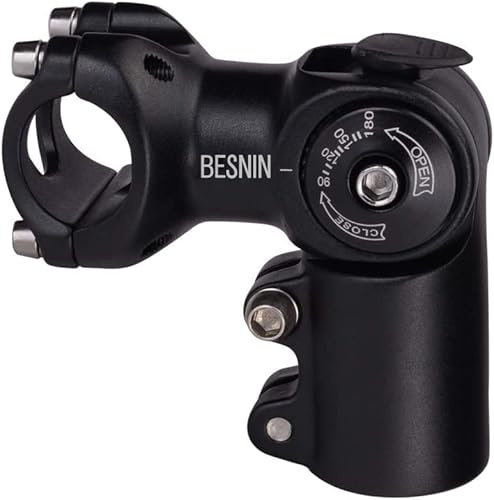 BESNIN Fahrrad Vorbau,Radfahren MTB Vorbau 0-90° 31.8MM OR 25.4MM 60/93/100mm Mountainbike Lenker Vorbau für Fahrrad, Rennrad, MTB, BMX
