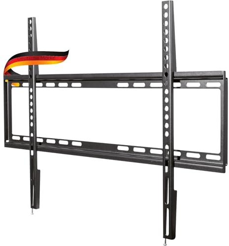 SCHWAIGER 9345 TV-Wandhalterung 37-80 Zoll Fernseherhalterung Mounting TV-Aufhängung max. 45kg max. VESA-Norm 600x400 schwarz inkl. Montagezubehör