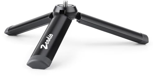 Zeadio Metallischer Mini-Stativ, kompakter Tischstativ für Smooth 4, Osmo Mobile, Vimble 2, Gimbal Griff Stabilisator und alle Kameras