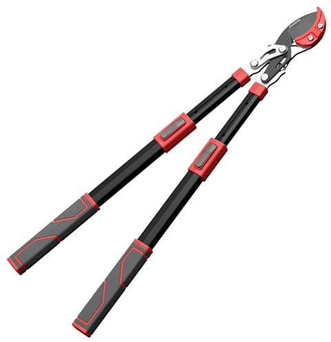 JiveSnip Telescopic Loppers Teleskop-Astschere, Hochleistungs-Astschneider mit Arbeitssparender Getriebestruktur, SK5-Klingen mit Teflonbeschichtung, Griffe aus Aluminiumlegierung