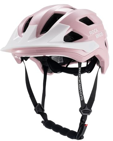 ROCKBROS Fahrradhelm für Jugendliche, Kinderhelm mit Abnehmenbarem Visier, Sicher Tiefe Passform Optimale Belüftung, Kinder Helm für Radfahren Skateboard Schulweg Waldtour Roller Rosa
