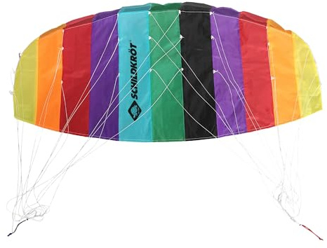 Schildkröt Dual Line Sport Kite 1.3, Zweileiner Lenkmatte, ab 8 Jahren, 55 x 125cm, inkl. Polyester Flying Line (25kp), 2 x 25m auf Winder mit Schlaufen, 3-6 Beaufort, 970450