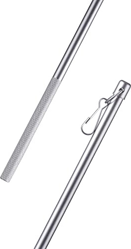 Schleuderstab 100cm (Silber) aus Aluminium, Gardinenstab für Paneelwagen, Schiebegardinen, Vorhänge oder Flächenvorhänge