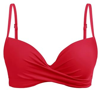 Aqua Eve Damen-Bikini-Top mit Bügeln, Push-up, gepolsterter BH, nur Oberteil