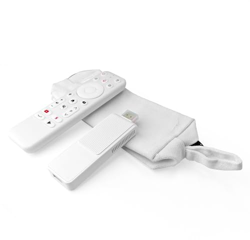 BOXPUT Android TV Stick 14.0 4K mit BT-Sprachfernbedienung 2GB/16GB | WiFi 6 USB-Anschluss Tragbar Plug-and-Play TV Stick mit Aufbewahrungstasche