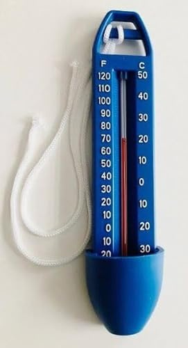 Thermometer für Pool Schwimmbad Planschbecken Poolthermometer Wassertemperatur (Blau)