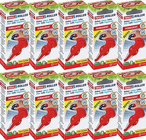 Tesa Kleberoller permanent (10x Kleberoller permanent Nachfüllkassette)