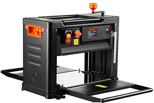 VEVOR Dickenhobelmaschine 2000W Leistung Dickenhobel 3 Hobelmesser Hobelmaschine Zwei Geschwindigkeiten 23500U/min Hobelbreite 33cm Schnittstärken 15cm Tischhobelmaschine Ideal zur Holzbearbeitung