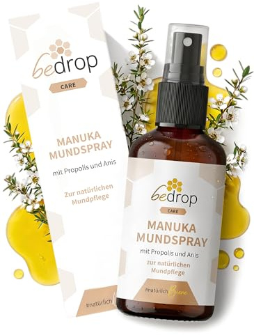 bedrop Manuka Propolis Halsspray/Mundspray I Propolis, Anis und echter Manuka-Honig MGO 500+ I Deutsche Herstellung I 30ml