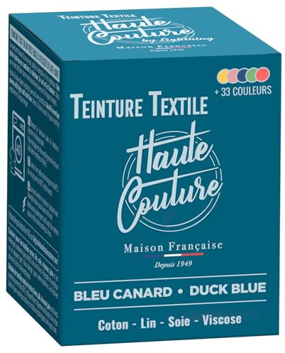 Haute Couture - Textilfarbe Blau- EntenBlau - 350g - Alles-in-Einem - Gebrauchsfertig für Kleidung und Stoffe
