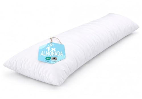 Flowen Seitenschläferkissen 40 x 145 cm Langes Kissen für Seitenschläfer Body Pillow 40x145 mit Mikrofaser-Füllung Hypoallergene Anti-Milben WeicheKopfkissenbezug 100% Polyester