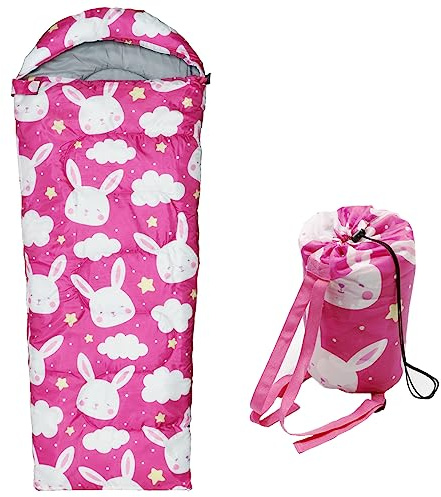 tuphen Kinder-Schlafsäcke – Camping-Schlafsäcke mit Tragetasche – kompakter Schlafsack zum Wandern, Rucksackreisen, 3 Jahreszeiten, warmes und kühles Wetter, leicht, wasserdicht, Outdoor-Reisen