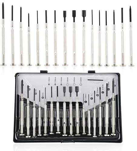 16 in 1 Mini Schraubenzieher Set Klein, Uhrmacherwerkzeug Set für Brillen- und Uhrenreparatur, Präzisionsschraubendreher für Feinmechanik, Uhrmacher Schraubendreher Set