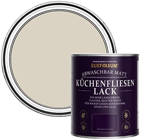 Rust-Oleum abwaschbare Küchenfliesenlack in beige mit Matt Finish - Jute 750ML