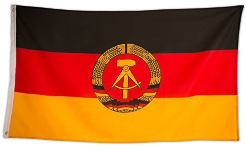 SCAMODA Bundes- und Länderflagge aus wetterfestem Material mit Metallösen, Outdoor Fahne & Flagge (DDR) 150x90cm