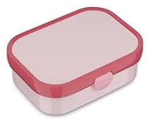 Mepal - Brotdose Kinder Campus - Bento Box - Brotdose Kinder mit Fächern & Gabel - Meal Prep Box mit Clip-Verschluss - BPA-frei & Spülmaschinenfest - 750 ml - Cool pink