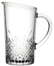 Pasabahce 55332 Timeless Krug, 1.44 Liter, mit Füllstrich bei 1l, Glas, transparent, 1 Stück