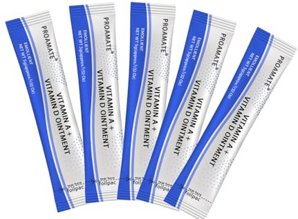 Tattoo-Creme, 100 Stück, Microblading-Nachsorge-Salbe, Vitamin A & D, Anti-Narben, Tattoo-Nachsorgecreme für Make-up, Microblading und Tattoo-Heilbedarf (Weiß, 100 Stück/Packung)