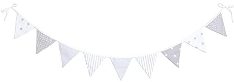 Amilian® Wimpelkette Dekoration Stoffgirlande Girlande Stoff Wimpeln T01