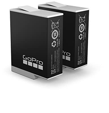 GoPro Rechargeable Enduro Battery 2-Pack (HERO11 Black/HERO10 Black/HERO9 Black) - Official GoPro Accessory