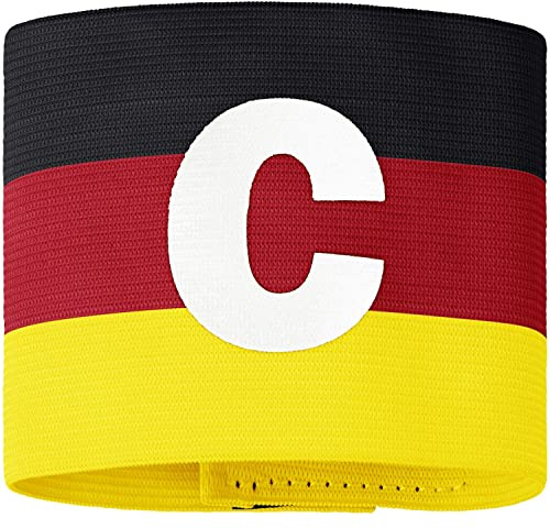 JAKO Kapitänsbinde 2823 Schwarz/Rot/Gelb Senior