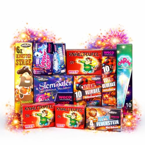FLAME X BURN XXL Set 1x Kuddelmudel 180 Teile - 2025 für Silvester & Partys ideal für Jugendliche & Kinder