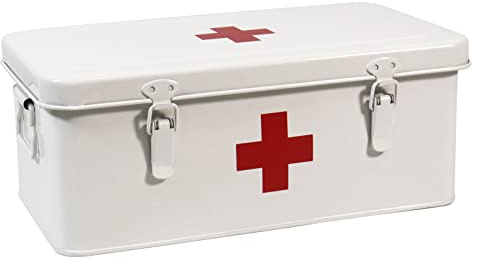 Medikamenten Aufbewahrung Groß Hausapotheke Box Medikamentenkoffer Multifunktions Aufbewahrungsbox Apothekenbox Notfallkoffer Medikamenten Organizer für Arzneimittel Hause, im Freien 33 x 18 x 13 cm