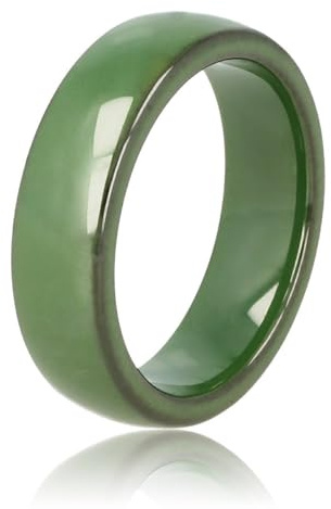 My Bendel - Unzerbrechlicher Keramikring grün 6 mm- Keramikring für Frauen - Ring ist unzerbrechlich und verfärbt sich nicht - Bleibt glänzend und krazt nicht - mit Luxuriösen Geschenkverpackung