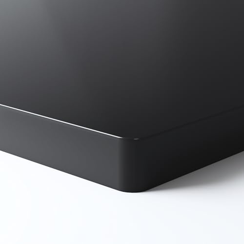 FLEXISPOT Tischplatte 160x80 cm, 25 mm stark – Einteilige Schreibtischplatte, DIY Bürotischplatte – Ideal für höhenverstellbare Schreibtische (Schwarz)