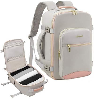 LOVEVOOK Ryanair Handgepäck 40x30x20, Handgepäck Rucksack Tasche Reiserucksack Flugzeug, Carry On Hand Luggage Travel Backpack für 13,3 Zoll Laptop Damen Herren, Klein Cabin Bag Eurowings Wizz