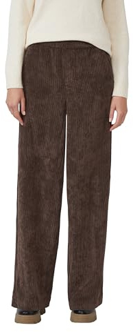 s.Oliver Damen Cordhose – Relaxed Fit, Wide Leg, High Rise