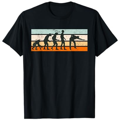 Billard Evolution Retro Vintage Billardspieler Snooker T-Shirt