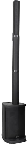 McGrey E-208LAB Aktiv Line Array Akku-Säulenanlage - Linienstrahler - PA Anlage mit Akku - 100 Watt - 8 Subwoofer - 4X 2,5 Breitbandlautsprecher - USB/SD/Bluetooth® Media-Player - Schwarz