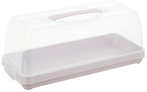 keeeper Kuchenbehälter für Marmorkuchen und Kastenkuchen, Mit Tragegriff, 36 x 15 x 15 cm, Alessio, Pink (Nordic Pink)