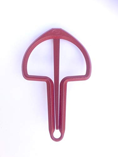 Maultrommel 9 cm, rot eloxiert