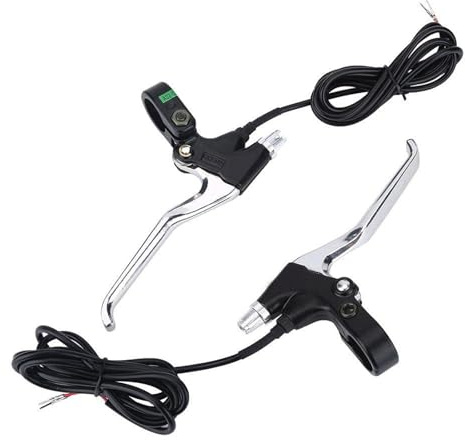 Fahrrad Bremshebel, Elektroroller Links Rechts Bremshebel, 1 Paar langlebige 2 Drähte links und rechts E-Bike Fahrrad elektrische Bremshebel Ersatzteile für Fahrräder mit 22,5 mm Lenker