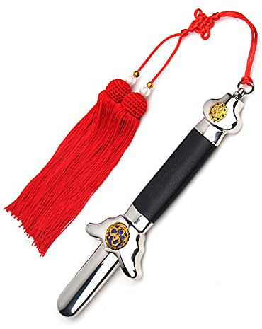 Jonoisax Ausziehbares Chinesisches Taichi-Schwert Mit Freiem Luxus-Rotschwert-Quaste Und PU-Ledertasche,102cm