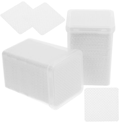 Toyvian Nagellackentferner Effektives Entfernen Tücher 2 Boxen aus Baumwolle und Reinigen mit 400 Stück Fusselfreie Reinigungstücher für Maniküre und Salongebrauch der Nägel
