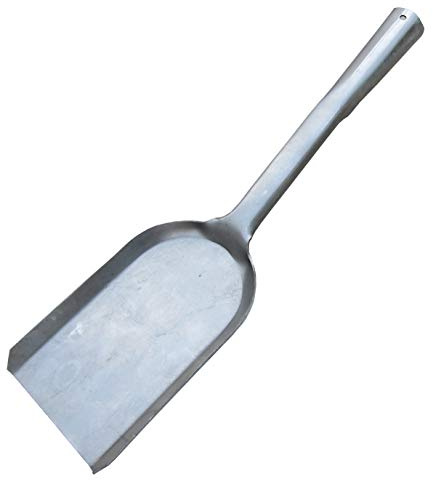 Kamin-Ascheschaufel, 35,6 cm lang, aus einem Stück, intakt geformt, Grillkohle, Ascheschaufel, Mini-Staubschaufel, Ofenschaufel, Schwerer Stahl, Kohleschaufel