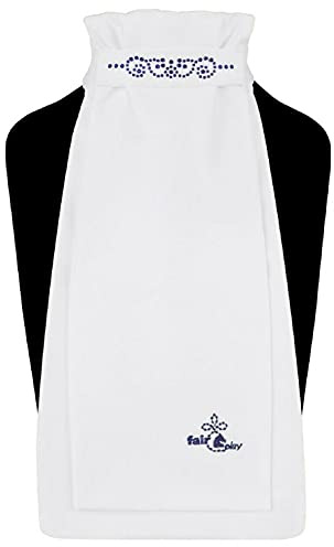Fair Play Plastron Andrea Chic (Weiss/Navy, L (38-40 cm))