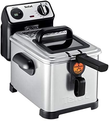 Tefal FR5111 Filtra Pro Inox & Design Fritteuse | 2400 Watt | Fassungsvermögen: 3 Liter Öl | exklusive System Filterung | Temperaturwahl: 150°C - 190°C | Timer | Edelstahl