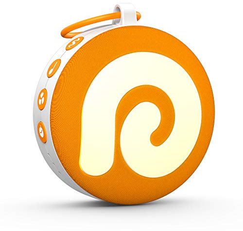 Dreamegg White Noise Machine - D11 Weißes Rauschen Soundmaschine Baby mit Nachtlicht, 11 Beruhigende Klänge für Kinder Erwachsene, Baby Einschlafhilfen Rauschgerät USB aufladbar Kindersicherung-Orange