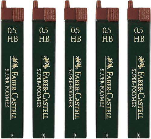 Faber-Castell 5er Sparpack SUPER-Polymer Feinminen 0.5HB