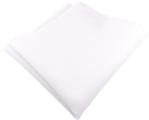 TigerTie Einstecktuch - 100% Baumwolle Pique in Uni gemustert - Einstecktuch 30 x 30 cm