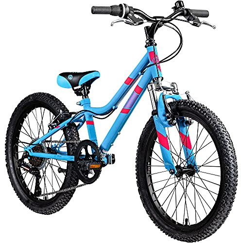 Galano Fahrrad Kinder ab 6 Jahre | Kinderfahrrad 120-135 cm für Mädchen und Jungen mit 7 Gang | 20 Zoll Mountainbike mit Federgabel | leichtes Hardtail Bike | GA20
