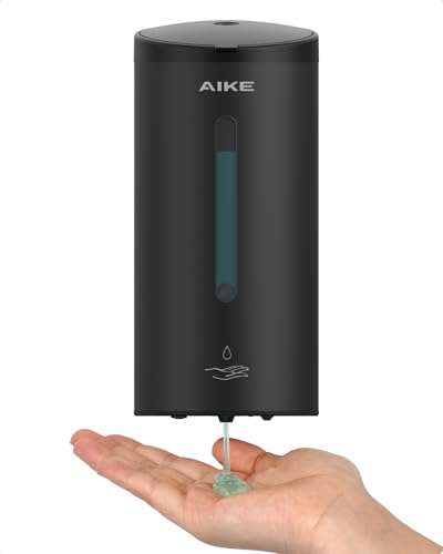 AIKE Automatischer Wand-Seifenspender, Für Bad Und Restaurant, AK1205E | 740 Ml Große Kapazität, Fünf Stufen Einstellbar, Wasserdichter Seifenspender Für Den Haus- Oder Gewerbebereich