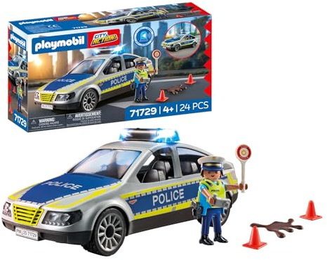 PLAYMOBIL | City Action | Polizei Streifenwagen | Mit Einer Polizei-Figur | Auto mit Blaulicht | Für Kinder ab 4 Jahren | 71729