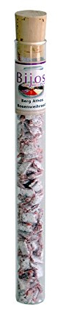 Bitto Räucherwerk Weihrauch in 35 ml Glasröhre Berg Athos Rosenweihrauch - wirkt herzöffnend und Steht für Sanftmut und Liebe