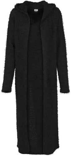 Urban Classics Ladies Hooded Feather Cardigan Frauen Cardigan schwarz
